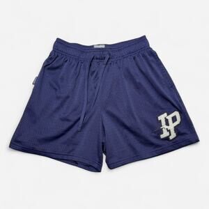 Inaka Power Purple Mesh Short Size L Embroidered IP Logo Gym